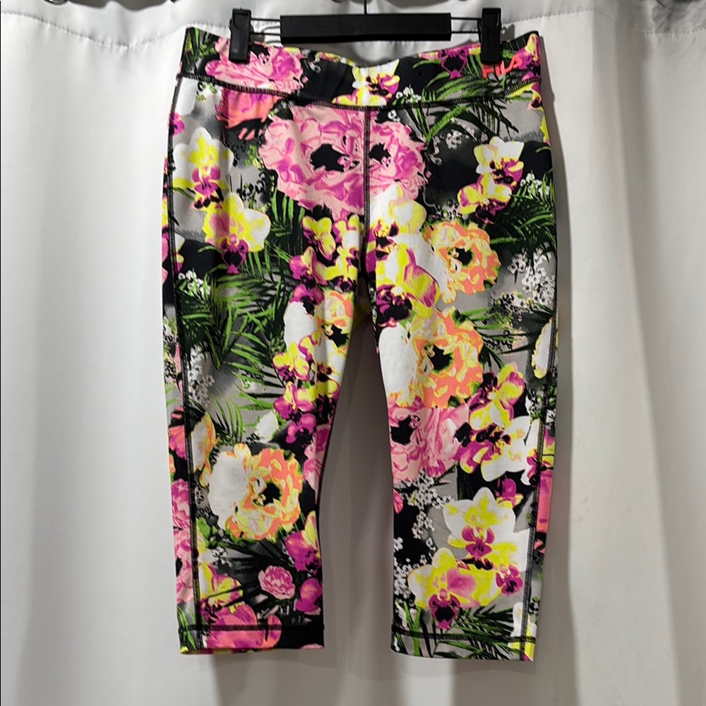 Fila Sport Floral Running Leggings Medium